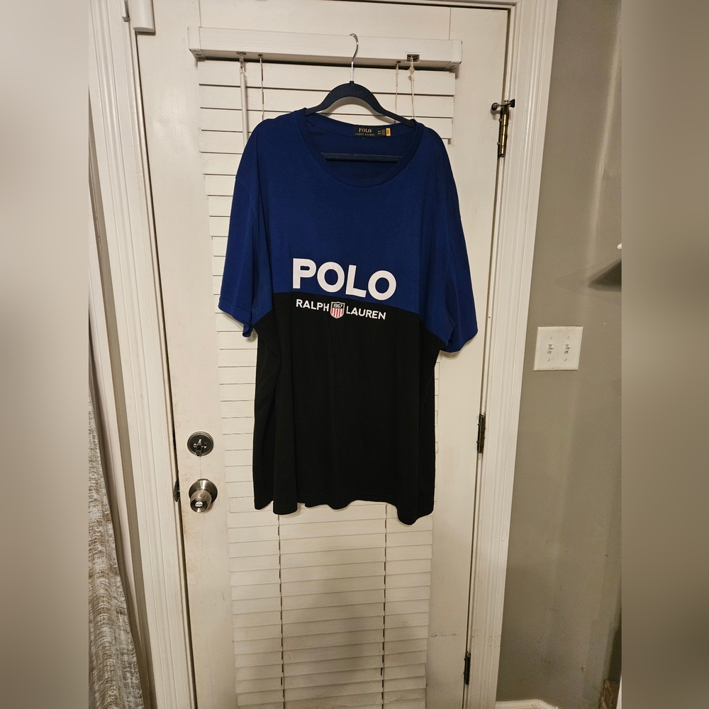 Polo Ralph Lauren Blue and Black T-Shirt